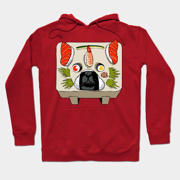 French Bulldog Sushi Hoodie by huebucket